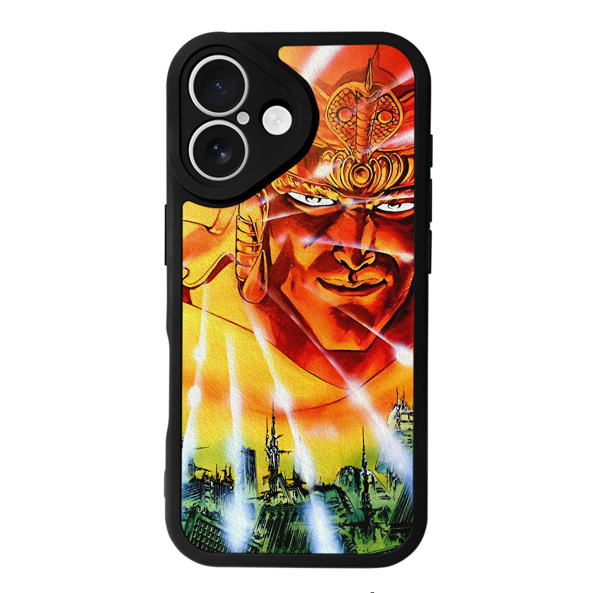 （画像用） 北斗の拳 Fist of the North Star 【iPhone 16シリーズ対応】シリコンスマホケース（レザー調） 材質：シリコン